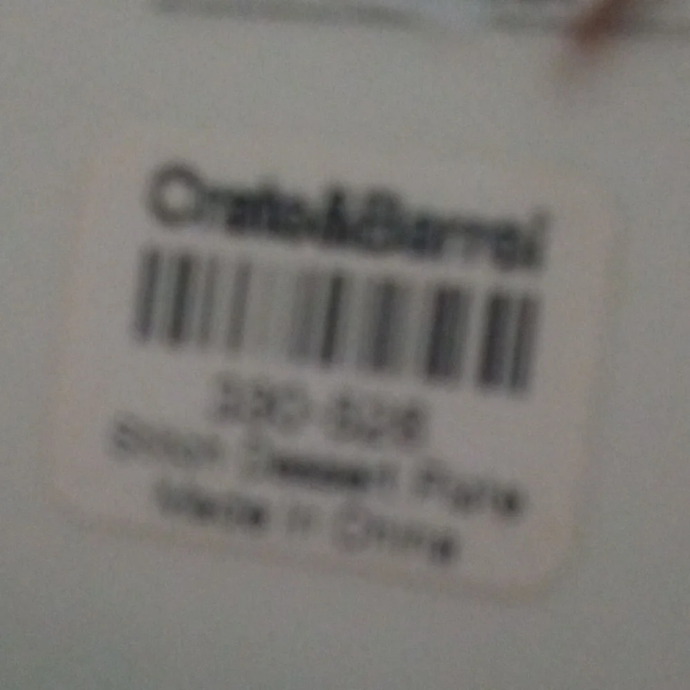 Crate&Barrel Red and White Stitch pattern Plates 7